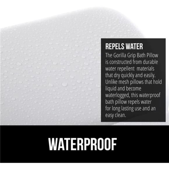 Comfortable Bath Pillow for Bathtub Great for Back Support Waterproof - Picture 3 of 6